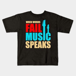 Music Say Musician Music Lover Gift Kids T-Shirt